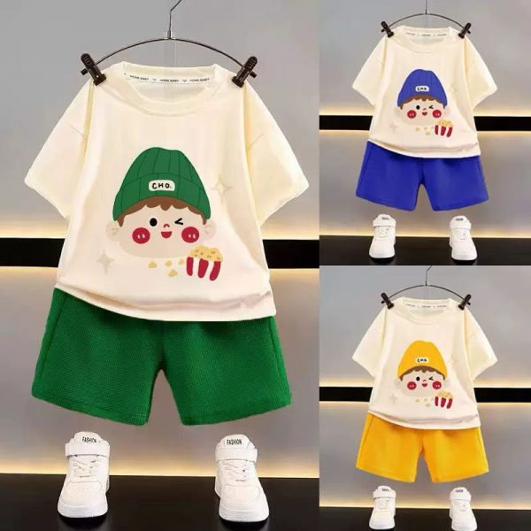 children’s summer set wholesale high-quality fabric various styles and colors