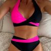 women’s sexy two-piece bikini set wholesale adjustable straps high-waist design