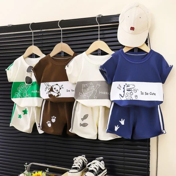 children’s summer set wholesale high-quality fabric various styles and colors