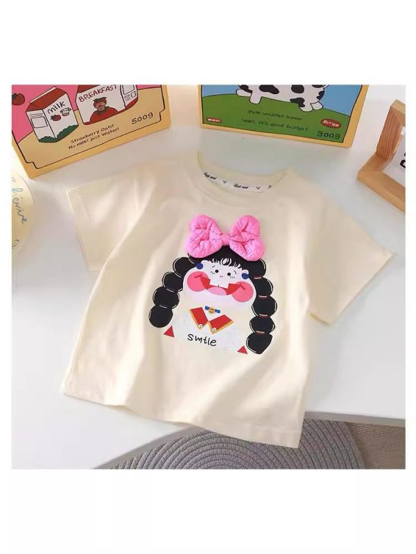 children’s t-shirts wholesale sizes 100-150, various styles and colors, high-quality fabric