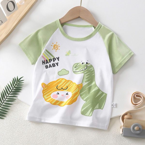 children’s t-shirts wholesale sizes 100-150, various styles and colors, high-quality fabric