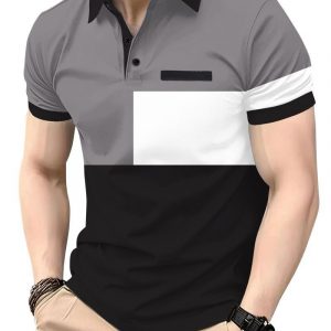 men’s polo t-shirt wholesale high-quality fabric M-5XL multiple patterns and colors
