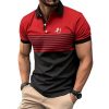 men’s polo t-shirt wholesale high-quality fabric M-5XL multiple patterns and colors