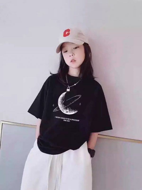 children’s t-shirts wholesale sizes 100-150, various styles and colors, high-quality fabric