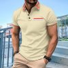 men’s polo t-shirt wholesale high-quality fabric M-5XL multiple patterns and colors