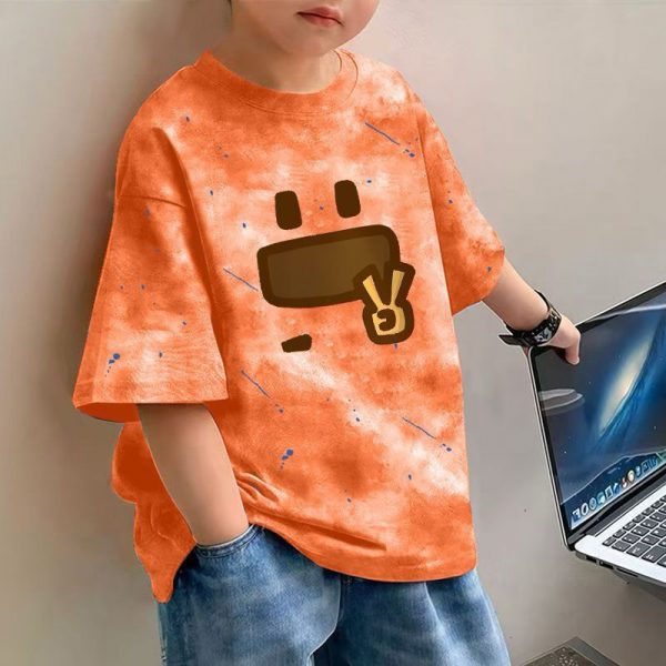 children’s t-shirts wholesale sizes 100-150, various styles and colors, high-quality fabric