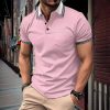men’s polo t-shirt wholesale high-quality fabric M-5XL multiple patterns and colors