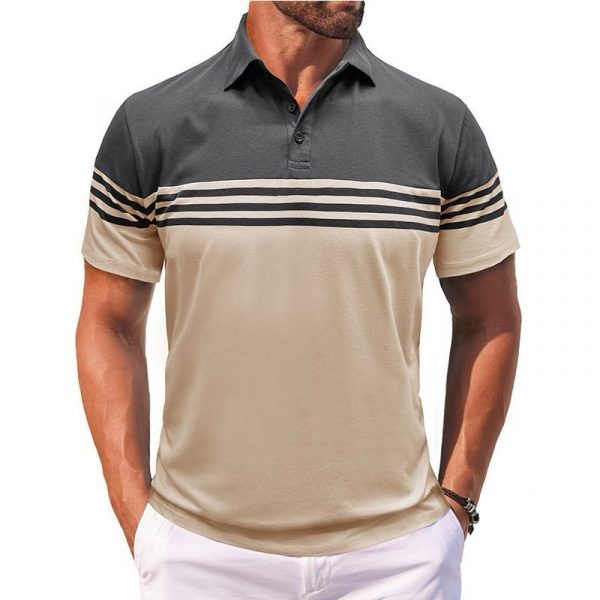 men’s polo t-shirt wholesale high-quality fabric M-5XL multiple patterns and colors