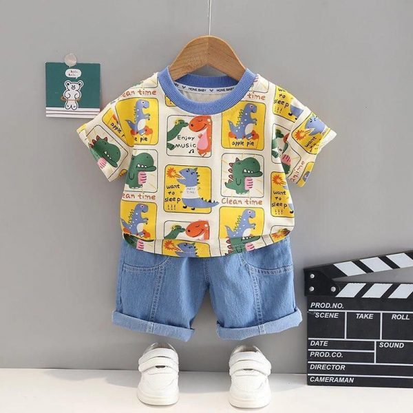 Children’s summer set, wholesale, ages 3-12, multiple trendy styles, bright colors, best-selling