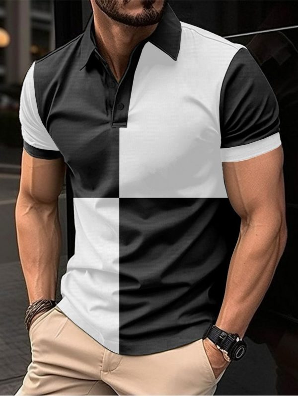 men’s polo t-shirt wholesale high-quality fabric many colors and patterns M-5XL 50-120KG