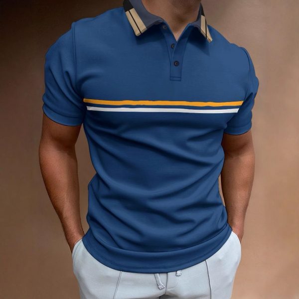 men’s polo t-shirt wholesale high-quality fabric many colors and patterns M-5XL 50-120KG