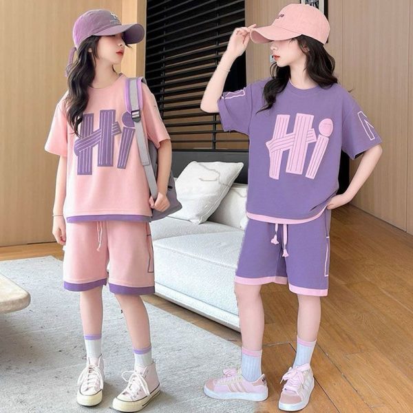 children’s summer set wholesale stylish comfortable sets for 3-15 years global shipping