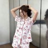 women’s pajama set wholesale sleepwear bulk short sleeve supplier guangzhou china