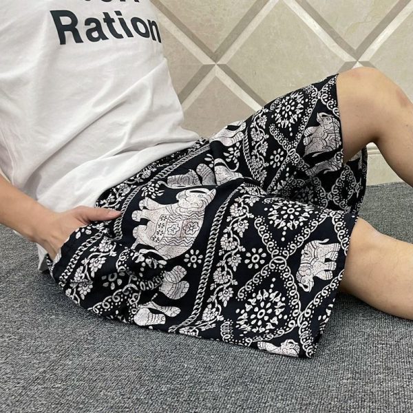Wholesale men’s beach shorts, thin summer style, loose fit, quick-drying, multiple patterns, global shipping
