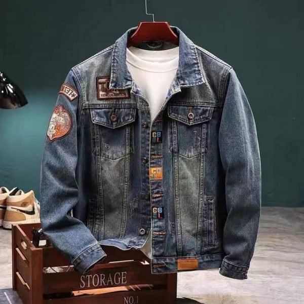 men’s denim shirts wholesale washed cotton sizes M-4XL various styles
