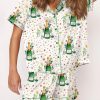 women’s pajama set wholesale sleepwear bulk short sleeve supplier guangzhou china