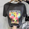 Wholesale women’s T-shirts, all sizes, casual and trendy, multiple flower patterns and colors, comfortable, global shipping