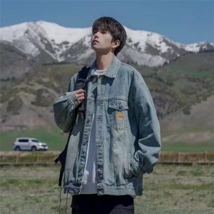 men’s denim jackets wholesale 50-100KG various styles high-quality fabric