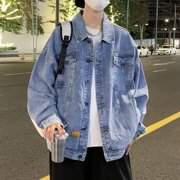 men’s denim jackets wholesale 50-100KG various styles high-quality fabric