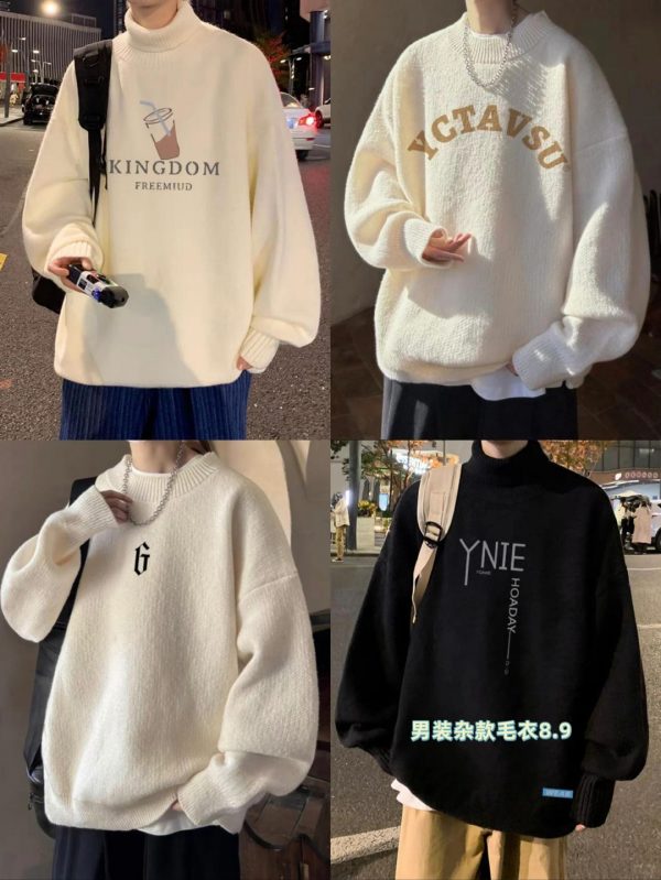 men’s assorted sweaters wholesale sizes M-4XL various styles high-quality fabric