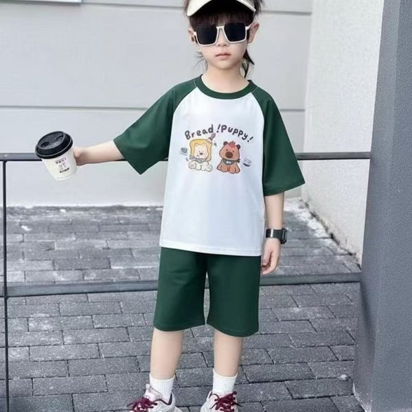 children’s summer set wholesale vibrant colors stylish sets for ages 3-12