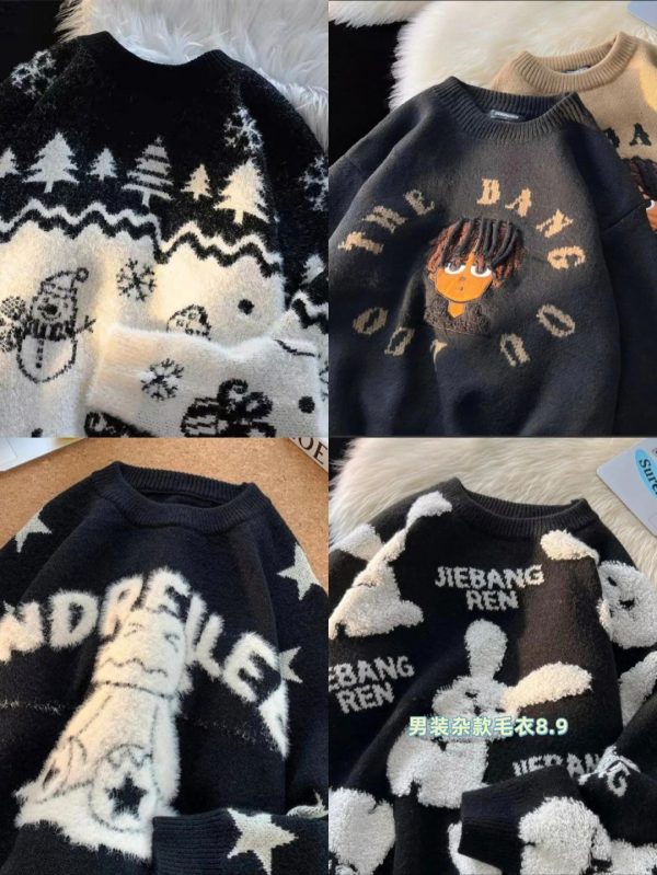 men’s assorted sweaters wholesale sizes M-4XL various styles high-quality fabric