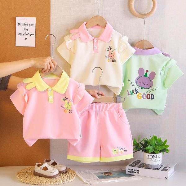 children’s summer set wholesale vibrant colors stylish sets for ages 3-12