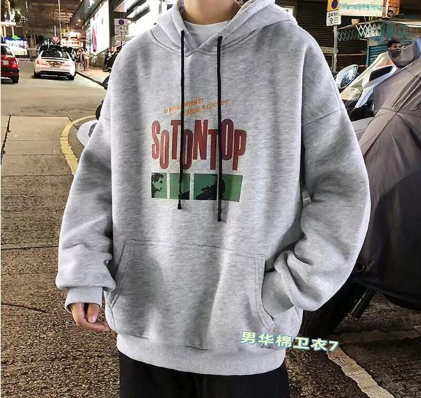 men’s hooded cotton blend sweaters wholesale sizes M-3XL suitable for 50-100KG