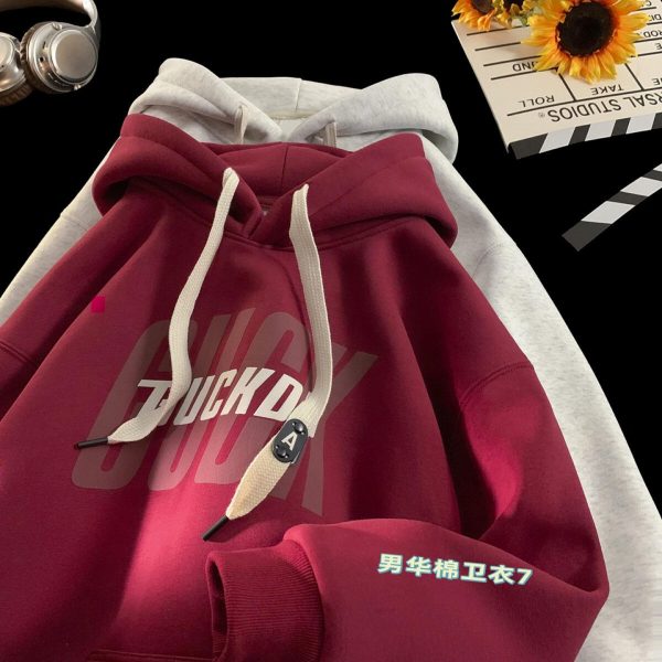 men’s hooded cotton blend sweaters wholesale sizes M-3XL suitable for 50-100KG