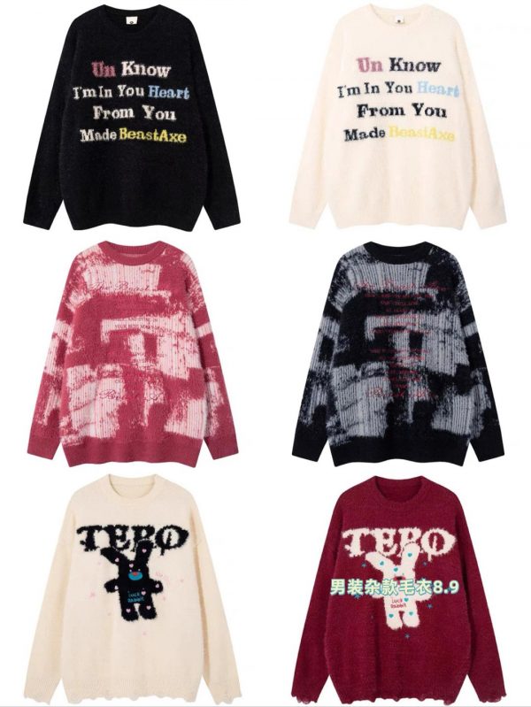 men’s assorted sweaters wholesale sizes M-4XL various styles high-quality fabric