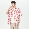 Wholesale men’s floral shirts, multiple sizes, high-quality fabric, trendy floral patterns, global shipping
