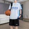 Men's casual ball suit set wholesale, quick-drying breathable fabric, sizes M-4XL