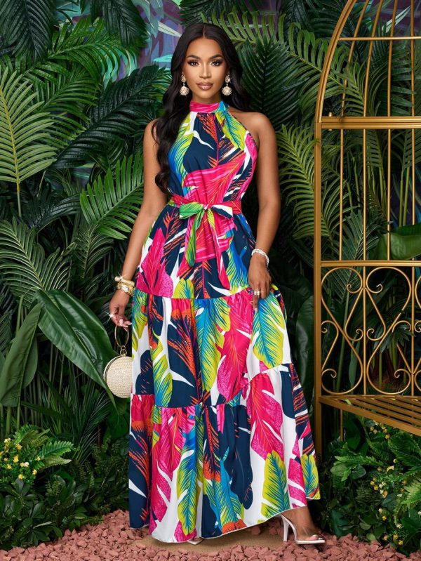 women’s long dresses wholesale S-5XL stylish high-quality fabric